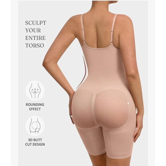 FeelinGirl Shapewear Tummy Control Full Bust Body Shaper Bodysuit-XS/ S - Picture 2 of 4